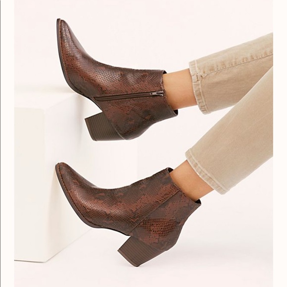 Free People Shoes - MATISSE snakeskin booties